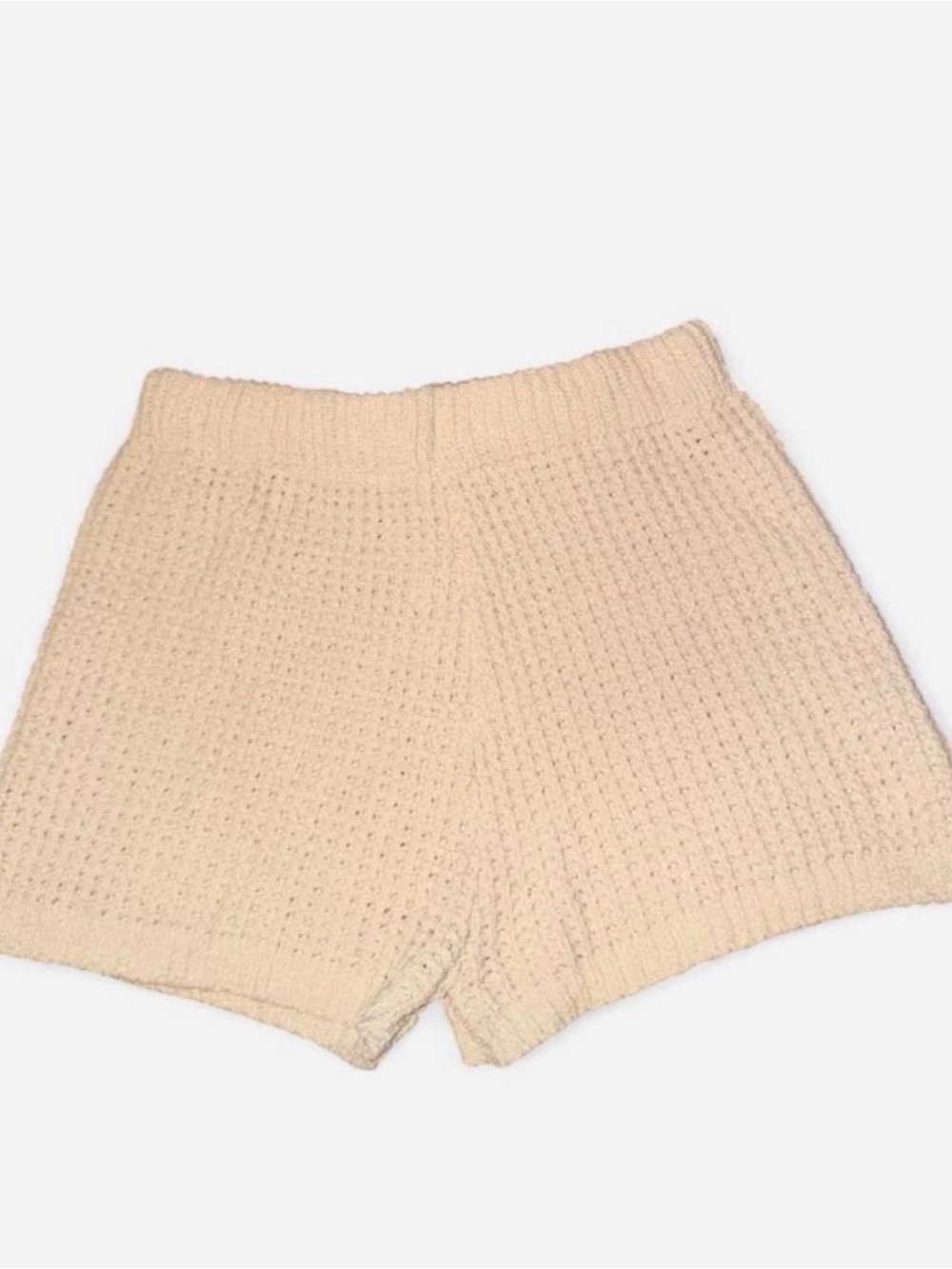 Cozy Cream Knit Women’s Shorts